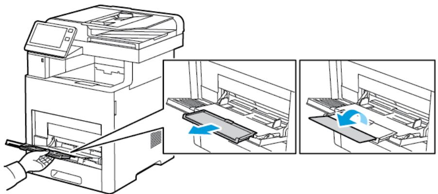 XEROX VERSALINK B615V/X - Chargement des étiquettes dans le départ manuel - 2
