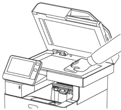 XEROX VERSALINK B615V/X - Nettoyez la glace d'exposition - 2