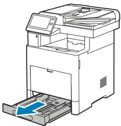 XEROX VERSALINK B615V/X - Configuration de la longueur du papier pour les magasins 1 à 5 - 1