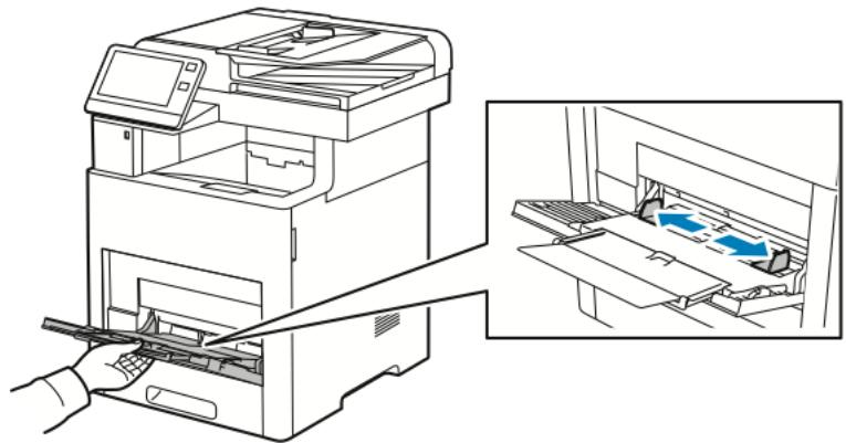 XEROX VERSALINK B615V/X - Chargement des étiquettes dans le départ manuel - 3