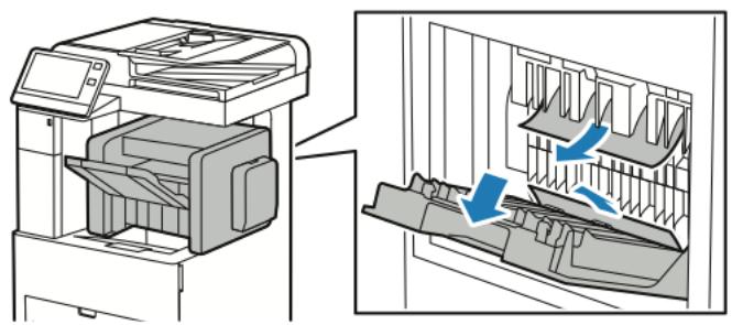 XEROX VERSALINK B615V/X - Résolution des incidents papier dans le module de finition - 1