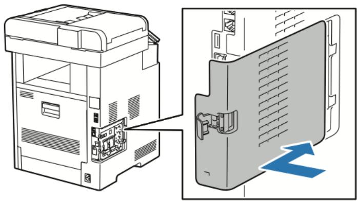 XEROX VERSALINK B615V/X - Retrait de l'adaptateur réseau sans fil - 7