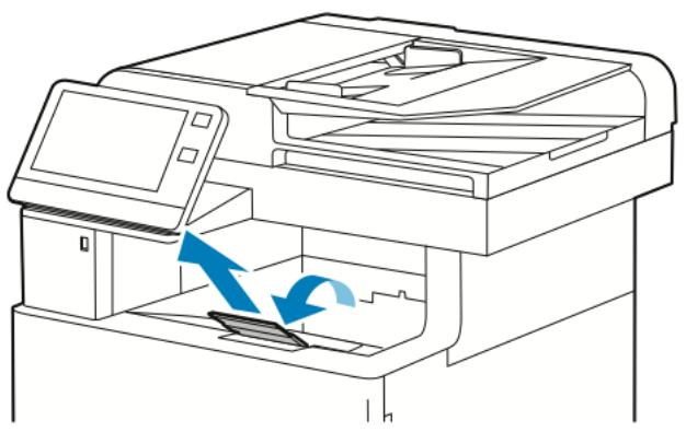 XEROX VERSALINK B615V/X - Sortie de l'extension du bac récepteur. - 1