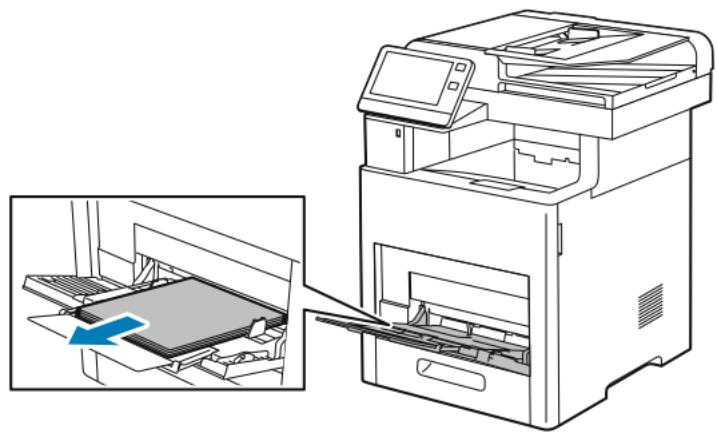 XEROX VERSALINK B615V/X - Chargement des étiquettes dans le départ manuel - 1
