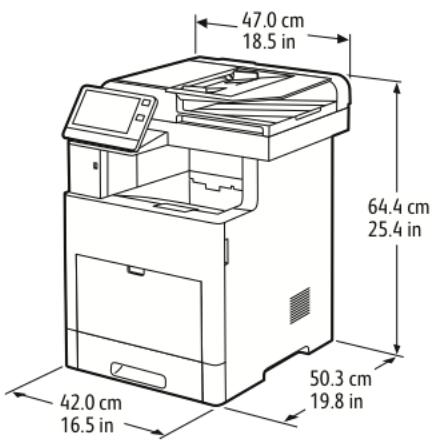 XEROX VERSALINK B615V/X - Configuration de base, modele bas - 1
