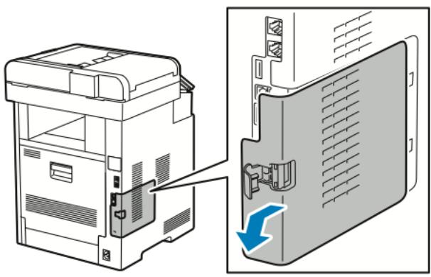 XEROX VERSALINK B615V/X - Retrait de l'adaptateur réseau sans fil - 3