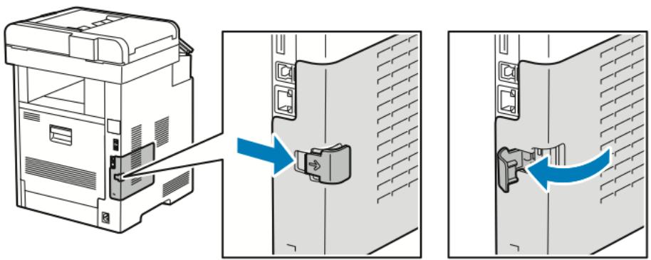 XEROX VERSALINK B615V/X - Retrait de l'adaptateur réseau sans fil - 2