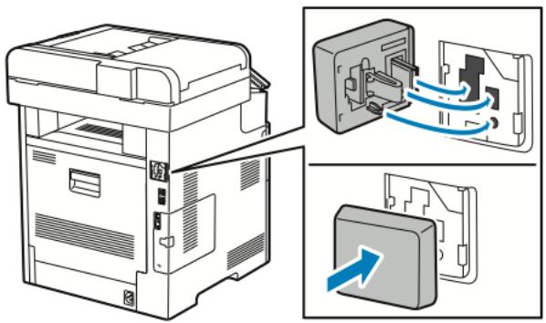XEROX VERSALINK B615V/X - Installez l'adaptateur réseau sans fil. - 4