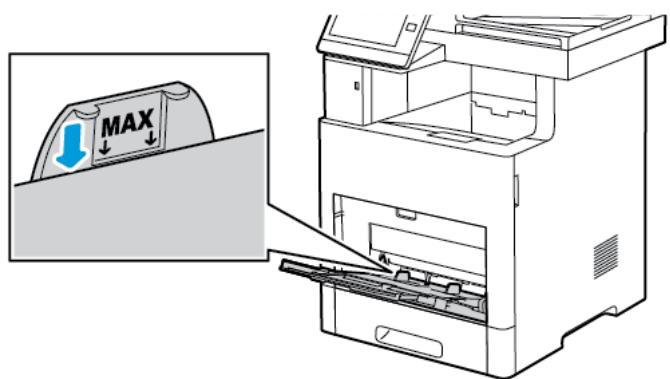 XEROX VERSALINK B615V/X - Placez le papier dans le magasin. - 2