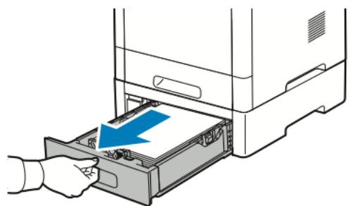 XEROX VERSALINK B615V/X - Élimination des bourrages papier dans la zone des magasins 2-5 - 1