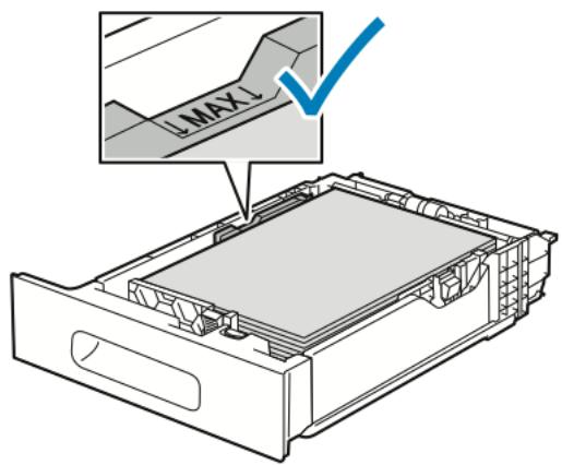 XEROX VERSALINK B615V/X - Chargement d'étiquettes dans le magasin 1 - 3