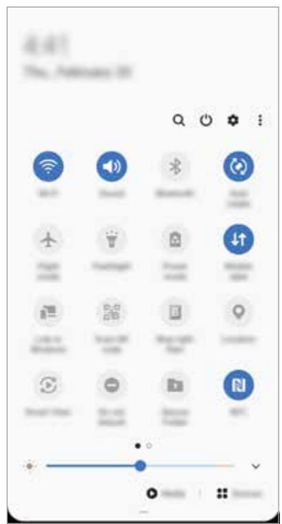 SAMSUNG XCOVER PRO - Utiliser les touches de paramétrage rapide - 2