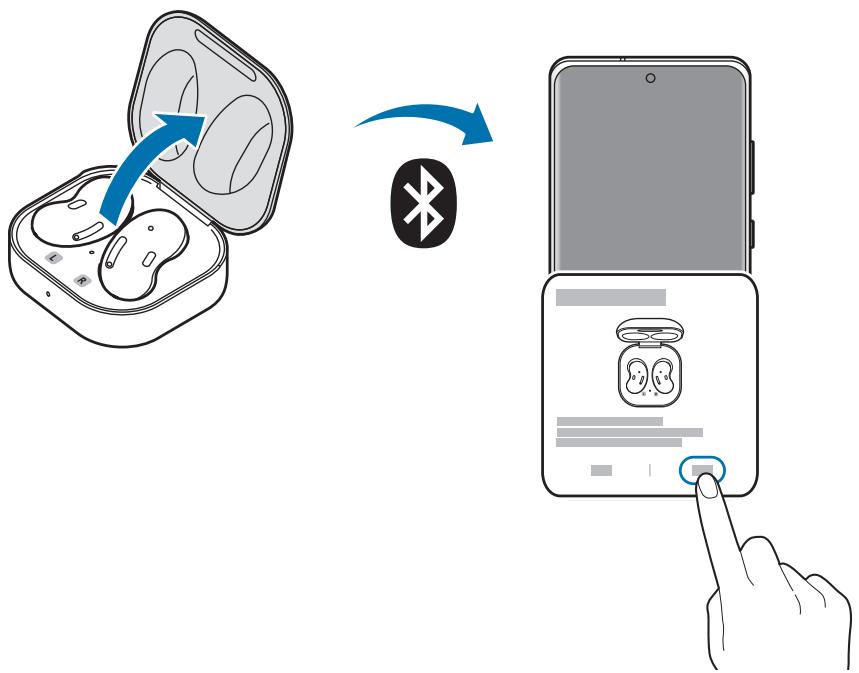 SAMSUNG BUDS LIVE SM-R180 - Connector les mini-oreillettes à un appareil mobile Samsung pour la première fois - 2