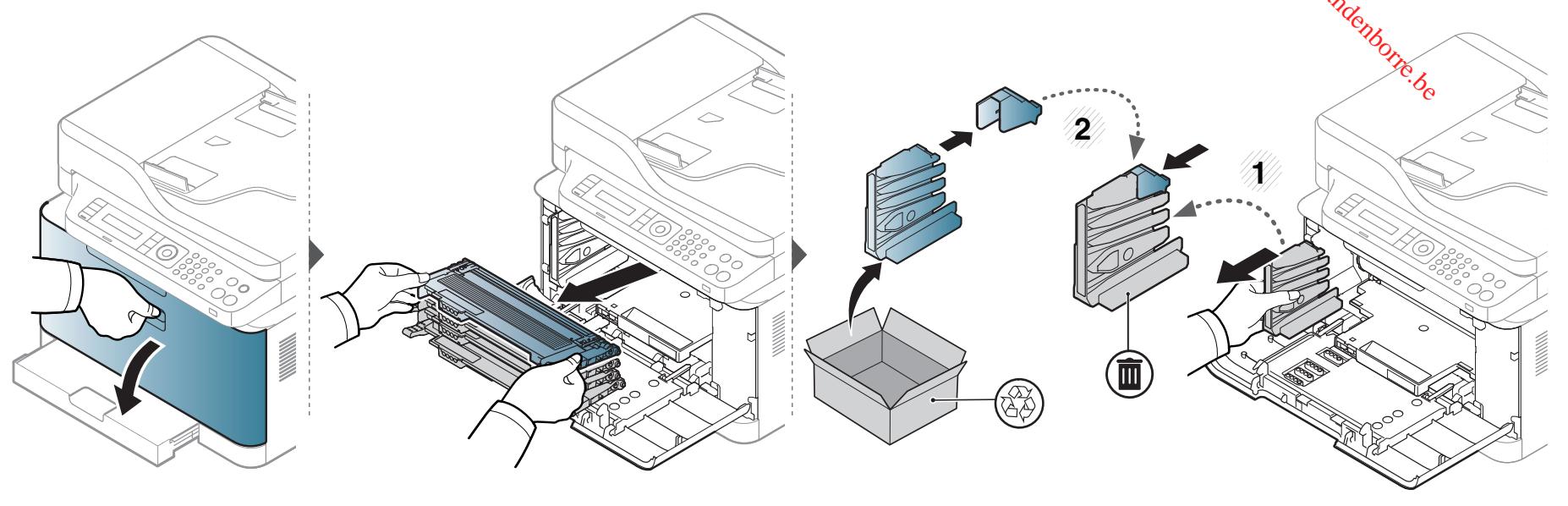 SAMSUNG C48X - Remplacement du récapitulateur de toner usage - 3