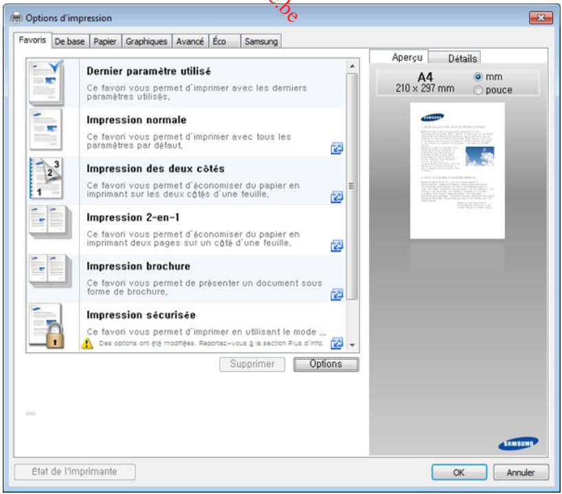 SAMSUNG C48X - Ouverture des préférences d'impression - 3