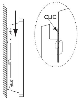 ATLANTIC SOLIUS ECODOMO - VERROUILLER LE PANNEAU RAYONNANT SUR LA PATTE D'ACCROCHAGE - 3