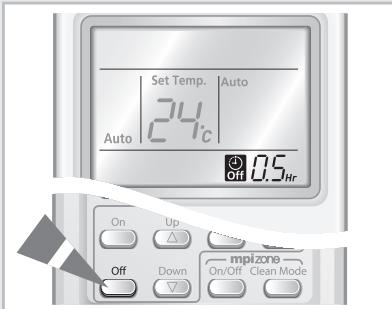 SAMSUNG AQV24VBCN - Pour annuler la minuterie d'arrêt - 1