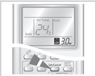 SAMSUNG AQV24VBCN - Pour annuler la minuterie d'arrêt - 3