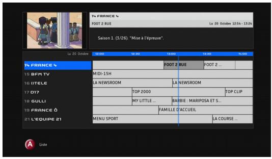 SAGEM HD SAT DS81HD - Guide électronique des programmes - 1