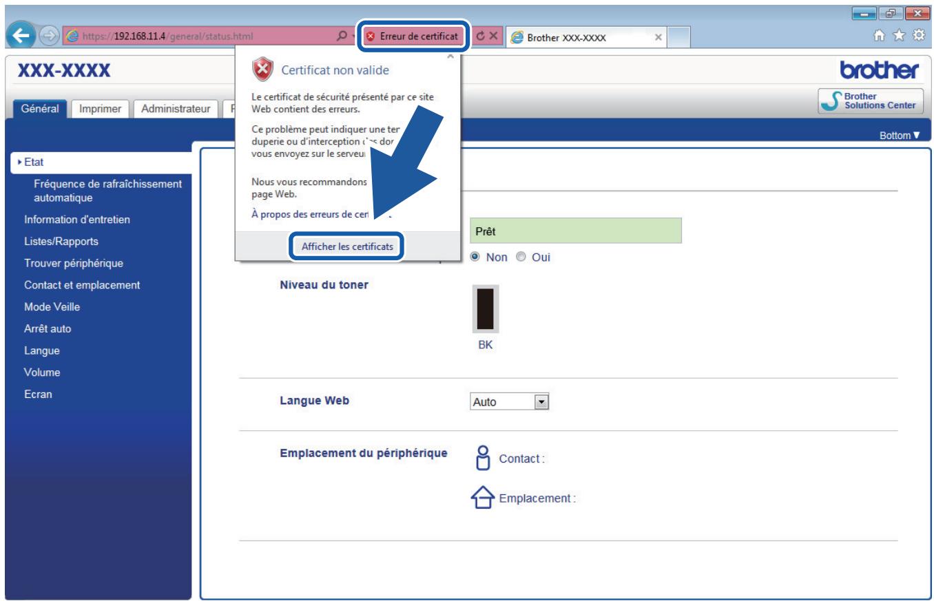 BROTHER HL-L5100DNT - Installer le certificat auto-signé pour les utilisateurs Windows® munis de droits d'administration - 6