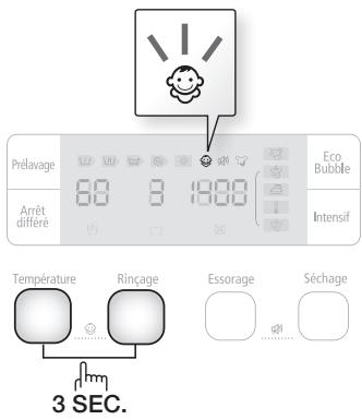 SAMSUNG WD 0804 W8E - Sécurité infant - 2