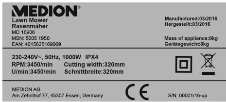 MEDION MD 16906 - REMARQUE! - 1