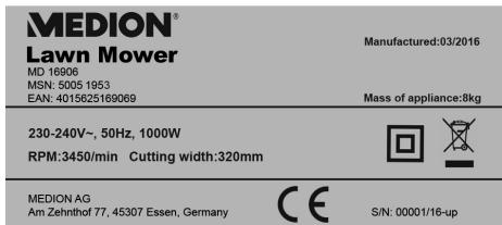 MEDION MD 16906 - REMARQUE! - 2
