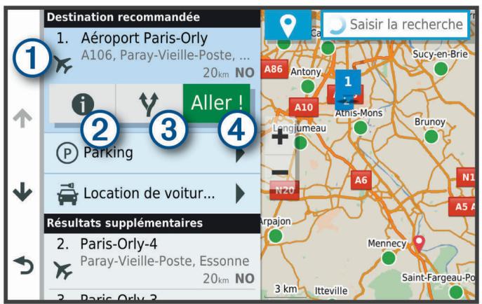 GARMIN GPS CAMPING CAR CAMPER 1090 - Résultats de la recherche de position - 1