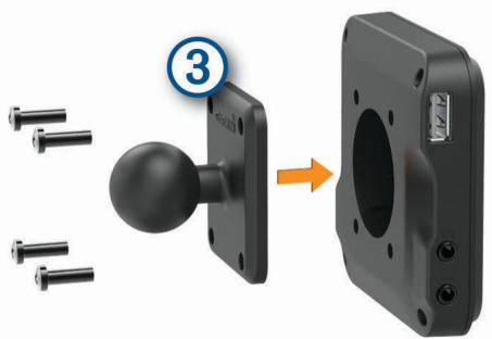 GARMIN GPS CAMPING CAR CAMPER 1090 - Installation de l'adaptateur à rotule - 2