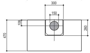 FRANKE FORMAT FDF 9557 XS - Encombrement - 3
