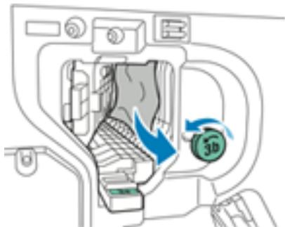 XEROX C9000V - Résolution des incidents papier dans la zone 3C du module de finition BR - 2