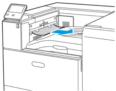 XEROX C9000V - Résolution des incidents papier dans le bac central - 1