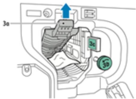 XEROX C9000V - Résolution des incidents papier dans la zone 3A du module de finition BR - 2