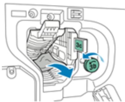 XEROX C9000V - Résolution des incidents papier dans la zone 3A du module de finition BR - 3
