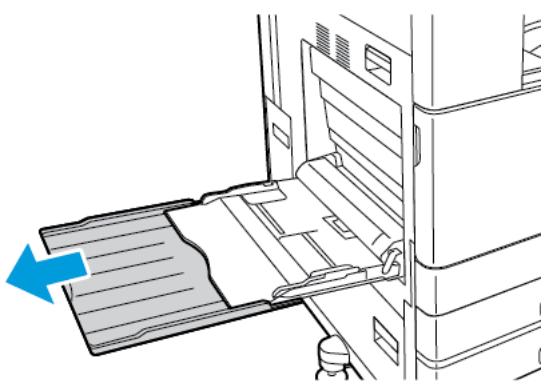 XEROX C9000V - Chargement du papier dans le département manuel - 2