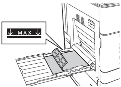 XEROX C9000V - Chargement des étiquettes dans le département manuel - 3