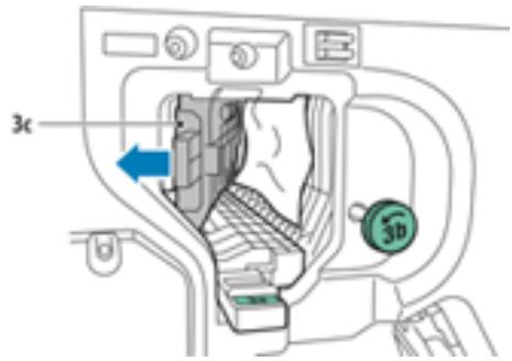 XEROX C9000V - Résolution des incidents papier dans la zone 3C du module de finition BR - 1