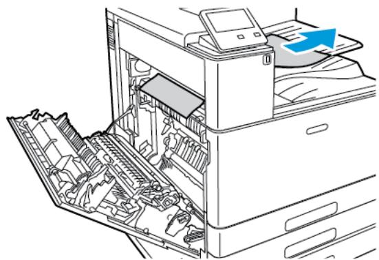XEROX C9000V - Résolution des incidents papier au niveau de la porte a - 7