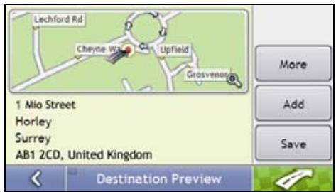 MIO MOOV 200 GPS - Using the Destination Search screen - 3