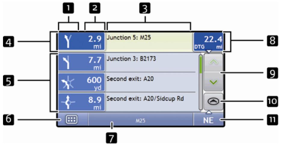 MIO MOOV 200 GPS - Turn-by-Turn screen - 1