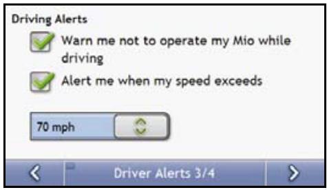 MIO MOOV 200 GPS - Driver Alerts 3/4 - 7