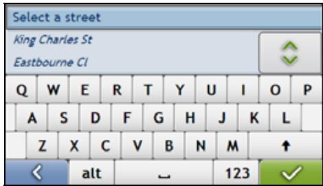 MIO MOOV 200 GPS - Search for the street name and house number - 1