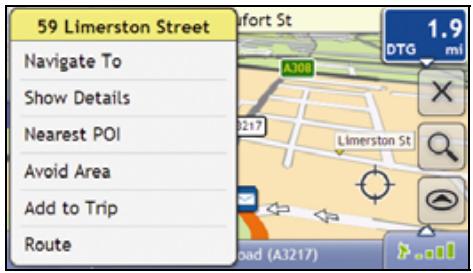 MIO MOOV 200 GPS - How do I use the Map Menu? - 1