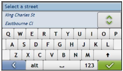 MIO MOOV 200 GPS - Search for the street name and house number - 1