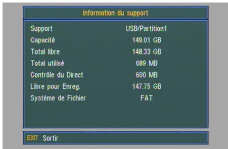 SAGEMCOM DT 570 PB - Information sur le périphérique USB - 1