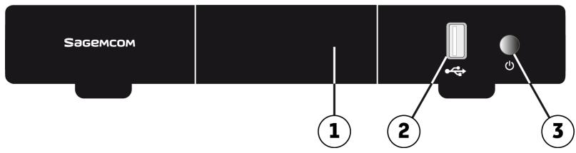 SAGEMCOM DT 570 PB - Face avant du récepteur - 1
