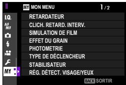 FUJIFILM FUJI X-S10 - Mon MENU - 1
