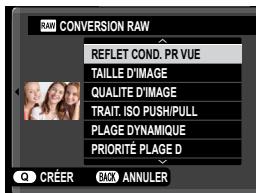 FUJIFILM FUJI X-S10 - Enregistrement des images RAW dans un autre format - 1