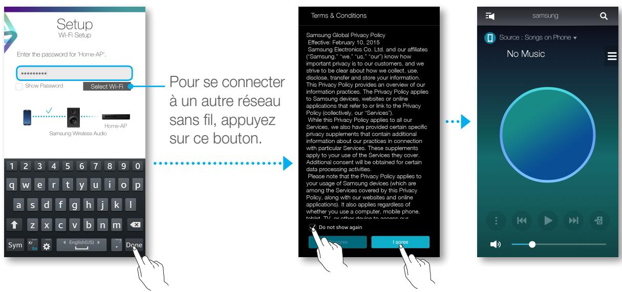 SAMSUNG WAM6500 - Appuyez sur le bouton Terminé. - 1