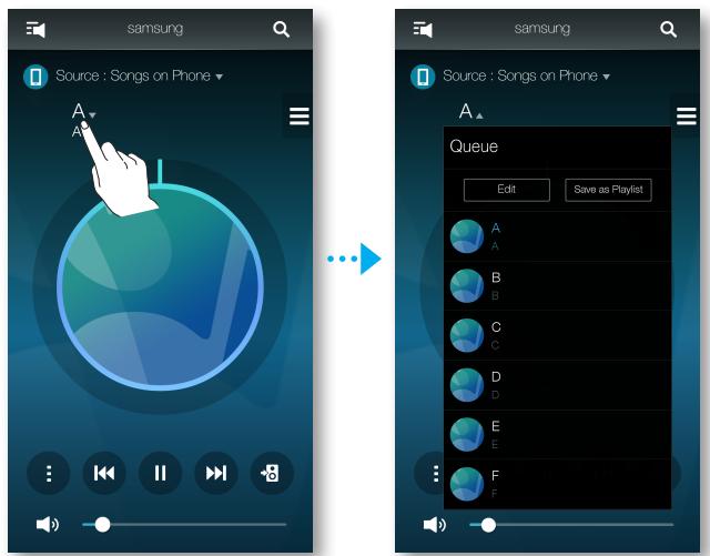 SAMSUNG WAM6500 - - Ajout de musique dans la file - 2